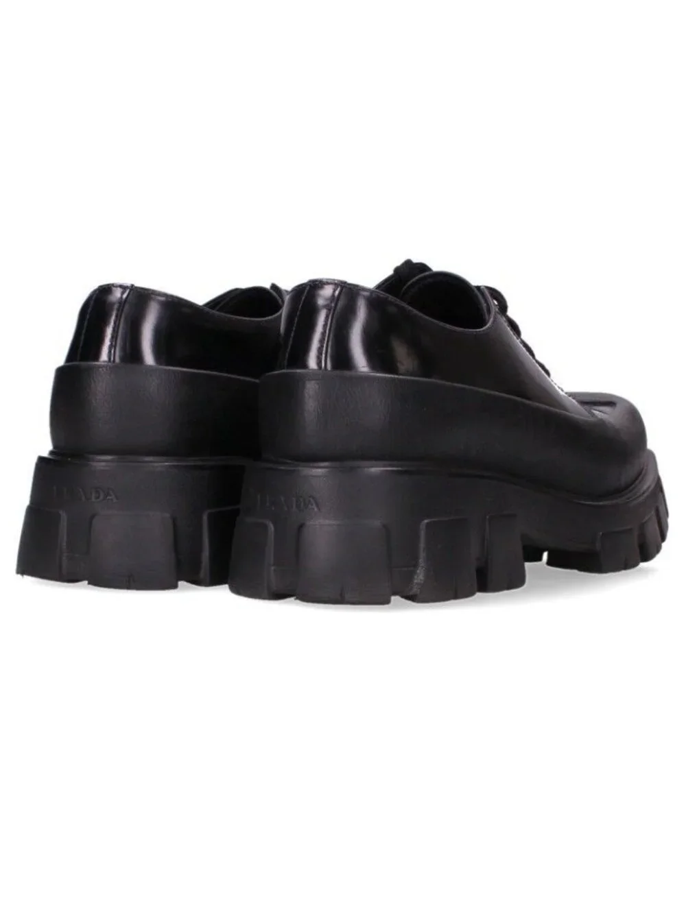 Prada Monolith Square Toe Derby Shoes